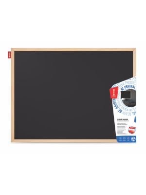 Křídová tabule v dřevěném rámu MEMOBE 80x60cm, 1ks