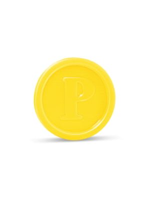 Žetón (PS) žltý Ø23mm [100 ks]