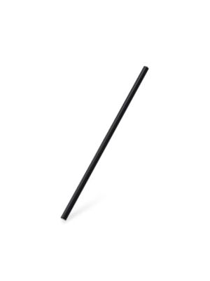 Slamka papierová čierna `JUMBO` Ø8mm x 25cm [100 ks]