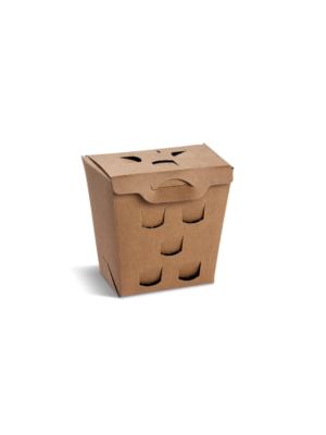Box na hranolky (PAP-FSC Mix) nepremastiteľný kraft `150 g` [50 ks]