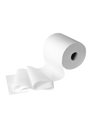 Papierový uterák (Tissue) rolovaný 2vrstvý biely Ø18cm 20cm x 150m [6 ks]