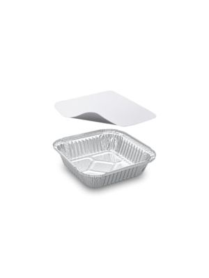 Miska (ALU) hranatá 158 x 158 x 34 mm 560ml + viečko [5 sád]