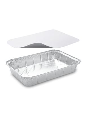 Miska (ALU) hranatá 315 x 215 x 43 mm 2000ml + viečko [10 sád]