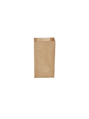 Papierové vrecko s bočným skladom hnedé 12+5 x 24 cm `1kg` [500 ks]
