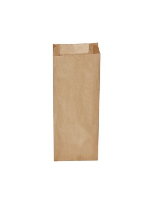Papierové vrecko s bočným skladom hnedé 15+7 x 42 cm `3kg` [500 ks]