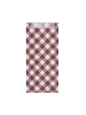 Papierové vrecko Karo 9+2,5 x 20 cm na párok v rožku [300 ks]