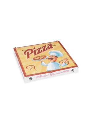 Krabica na pizzu z vlnitej lepenky 29,5 x 29,5 x 3 cm [100 ks]