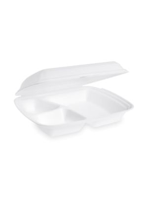 Menu box (XPS) 3dielny biely 241 x 207 x 69 mm [125 ks]