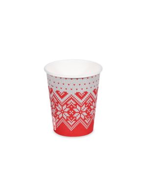 Papierový pohár Zimné obdobie Ø80mm 280ml `M: 0,2L/8oz` [50 ks]