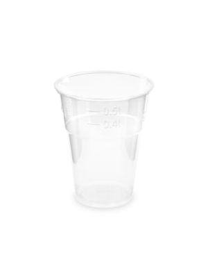 Pohár (PLA) BIO priehľadný Ø102mm 0,5L [50 ks]