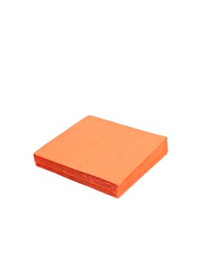 Obrúsok 2vrstvý oranžový 33 x 33 cm [50 ks]