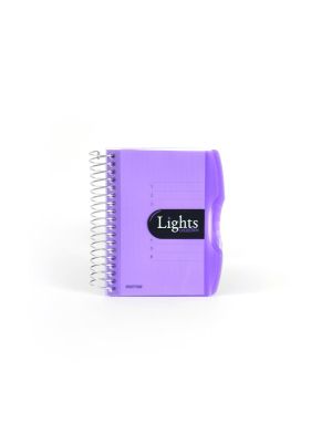 Pozn. blok A6, 150listů, linka, LIGHTSfialová