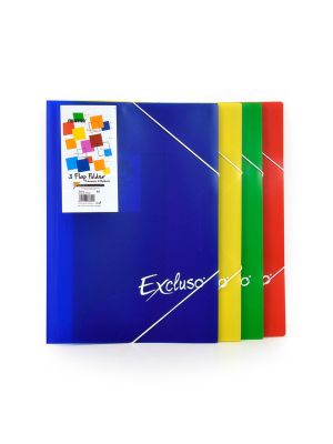 Mapy na spisy EXCLUSO 3 FLAP FOLDER, A4 žlutá