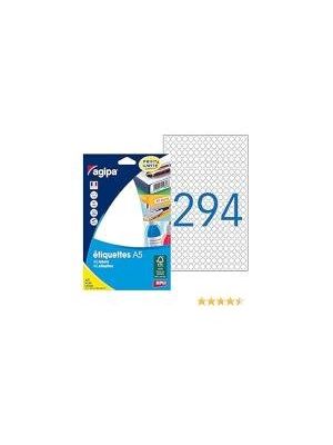 Etikety kruhové 8mm Agipa A5 modré
