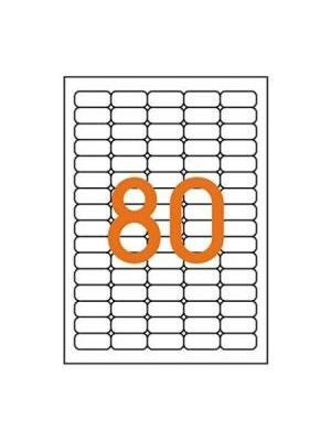 Etikety univerzálne odnímateľné 35,6x16,9mm Agipa A4 25 hárkov