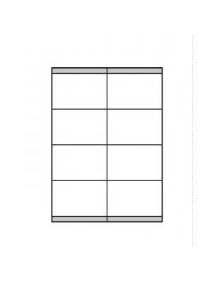 Etikety univerzálne 105x70mm Etibox A4 100 hárkov