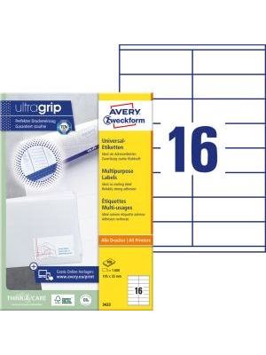 Etikety univerzálne 105x35 mm Avery A4 100 hárkov