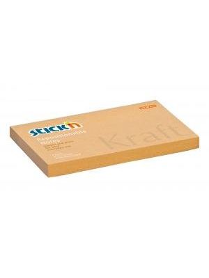 Samolepiaci bloček Kraft 76x127mm prírodná hnedý