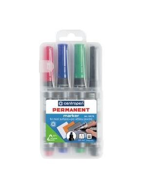 Sada permanentných popisovačov Centropen 8576/4S