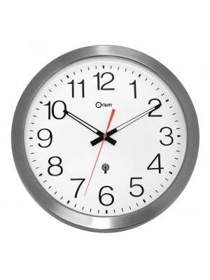 Nástenné hodiny vodeodolné 35cm strieborné