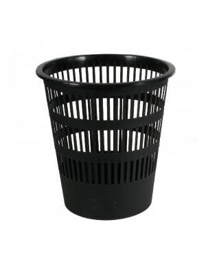 Kôš plastový rebrovaný 12l čierny