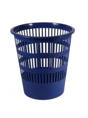 Kôš plastový rebrovaný 12l modrý