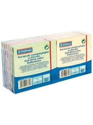 Bloček 76x76mm 4 farby 12 bločkov x 100 listkov
