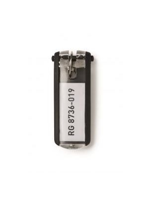 Menovky na kľúče DURABLE KEY CLIP čierne 6ks