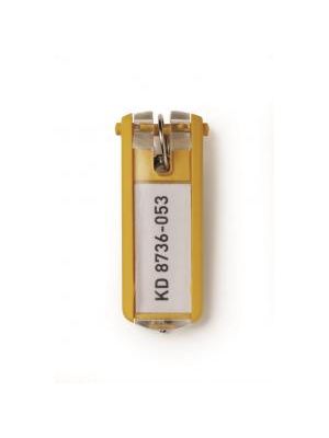 Menovky na kľúče DURABLE KEY CLIP žlté 6ks