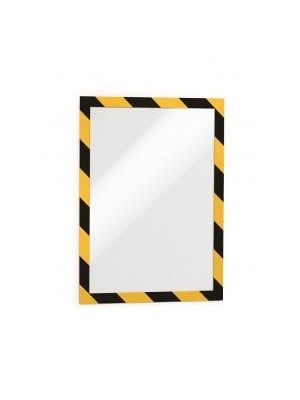 Samolepiaci Duraframe Security A4, žlto-čierny, bal.2 ks