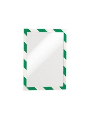Samolepiaci Duraframe Security A4, zeleno-biely, bal.2 ks