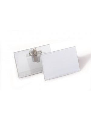 Visačka štipec+špendlík DURABLE 90x54mm 50ks