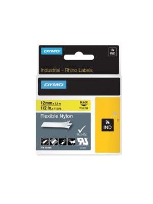 Flexibilná nylonová páska Dymo Rhino 12 mm žltá/čierna