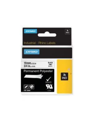 Permanentná polyesterová páska Dymo Rhino 19mm biela/čierna