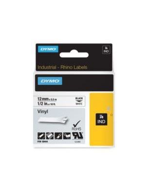 Flexibilná vinylová páska Dymo Rhino 12 mm biela/čierna