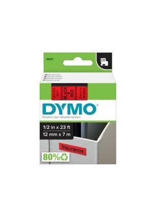 Samolepiaca páska Dymo D1 12 mm červená/čierna