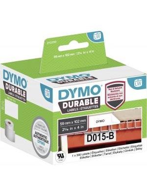 Samolepiace etikety Dymo LW 102x59mm polypropylénové s ochrannou vrstvou biele