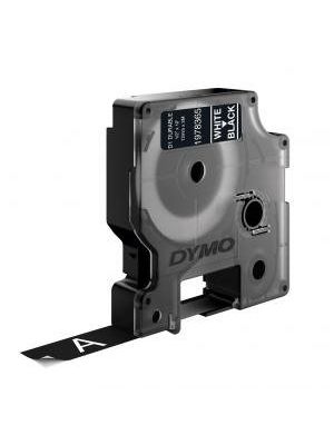 Permanentná vinylová páska Dymo D1 12 mm čierna/biela