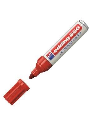 Permanentný popisovač edding 550 červený
