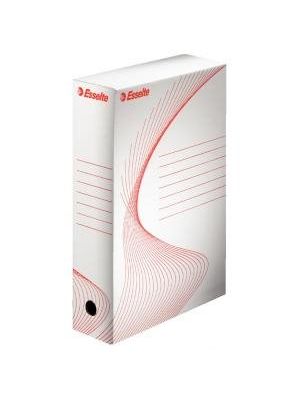 Archívny box Esselte 80mm biely/červený