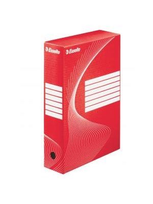 Archívny box Esselte 80mm červený/biely