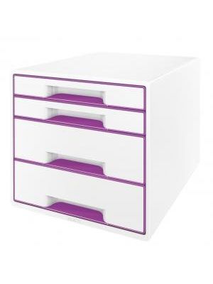 Zásuvkový box Leitz WOW purpurový