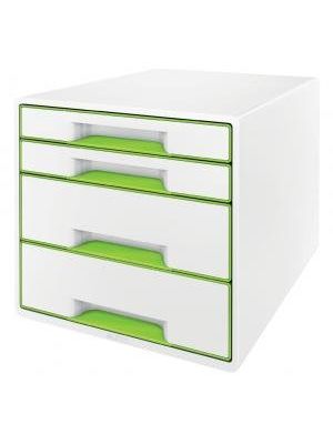 Zásuvkový box Leitz WOW metalický zelený