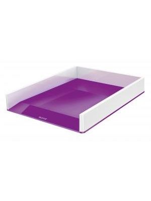 Odkladač Leitz WOW biely/purpurový