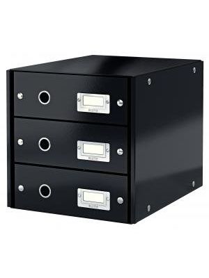 Zásuvkový box Leitz Click & Store 3 zásuvky čierny