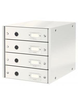 Zásuvkový box Leitz Click & Store 4 zásuvky biely