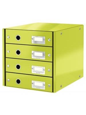 Zásuvkový box Leitz Click & Store 4 zásuvky zelený