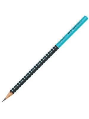 Ceruzka Grip 2001/HB Two Tone čierna/tyrkysová 12ks