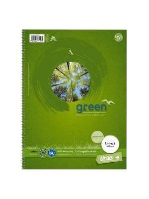 Blok College Format Werk Ursus Green A4 80 listov linajkový 70g recyklovaný