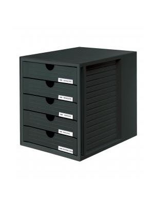 Zásuvkový box System zatvorený čierny